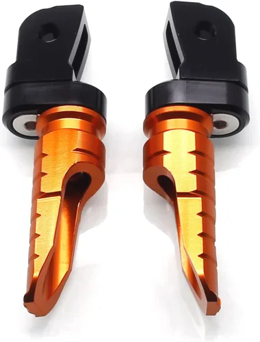 Miniatura 3 de MZS Estriberas de motocicleta compatibles con ZX4R ZX4RR ZX25R EX 400 Z400 2018-2025, estriberas delanteras ajustables para pedal, color negro CNC