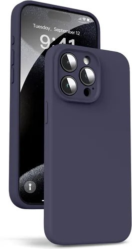Miniatura 52 de Supdeal Funda de silicona líquida para iPhone 12 Pro Max, [protección de cámara] [antihuellas dactilares] [carga inalámbrica] Funda protectora de 4