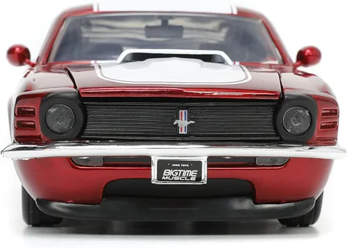 Miniatura 3 de Jada Big Time Muscle 1:24 1970 Ford Mustang Boss 429 - Auto fundido a presión, color rojo caramelo, juguetes para niños y adultos