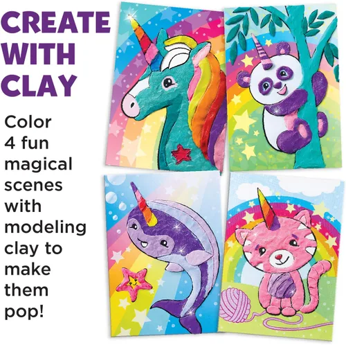 Miniatura 2 de Faber Castell Do Art Coloring with Clay Unicorn & Friends - Juego de arcilla para niños - Artes y manualidades para niños
