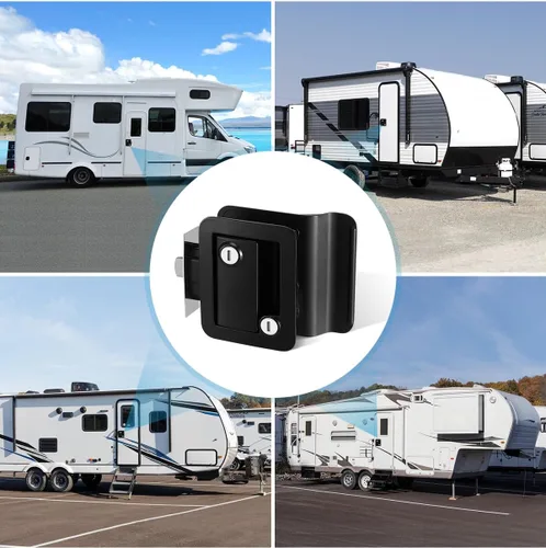 Miniatura 6 de Kohree Cerradura de Puerta de RV Mejorada de Reemplazo con Pestillo de Seguridad de Paleta, 100% Aleación de Zinc, Pestillo de Manija de Puerta
