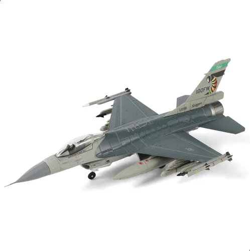 Miniatura 17 de NUOTIE 1/100 F-16C Fighting Falcon Fighter Model Metal DieCast Aircraft Jet Kit Modelo de Avión de Combate Avión de Caza Militar para Colección