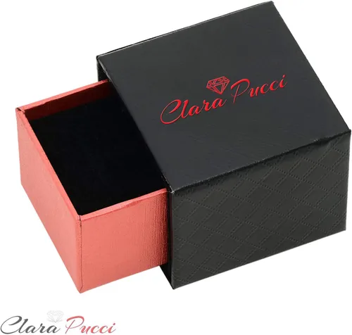 Miniatura 3 de Clara Pucci 4.1 ct Solitario de corte redondo brillante VVS1 impecable granate rojo natural par de aretes de tuerca sólido de oro amarillo de 18