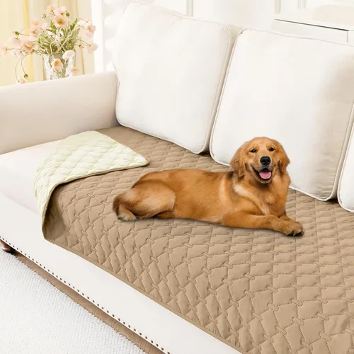 Miniatura 78 de Smiry Funda Impermeable para Cama de Perro, Manta Suave Reversible para Mascotas, Lavable a Prueba de Fugas para Gatos y Perros, Funda para Sofá