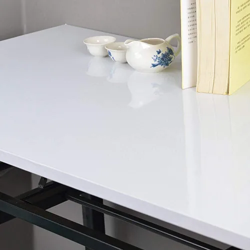 Miniatura 5 de LACHEERY Papel de contacto blanco con purpurina decorativo autoadhesivo para encimera, 15.8 x 80 pulgadas, papel tapiz extraíble para encimeras