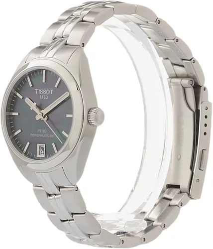 Miniatura 4 de Tissot Reloj automático suizo PR 100 para mujer gris acero inoxidable 16 T101207112100 Gris Reloj automático