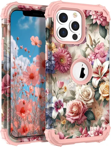 Miniatura 10 de Hocase Funda para iPhone SE 2022/2020, resistente a prueba de golpes, de plástico duro+goma de silicona, funda protectora híbrida para iPhone SE