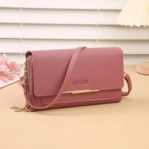 Bolso cruzado pequeño para mujer, bolso para teléfono celular, bolso de hombro para mujer, cartera con ranuras para tarjetas de crédito