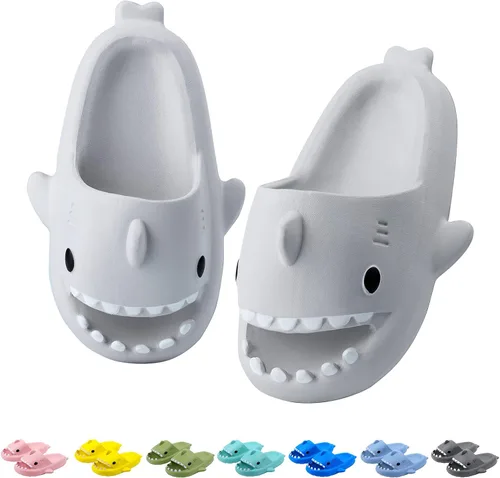 Sandalias de baño con diseño de tiburón para niños y niñas Sandalias de ducha para niños y niñas Sandalias de playa y piscina Secado rápido