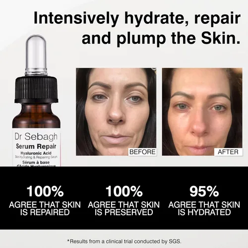 Miniatura 7 de Dr Sebagh Serum Repair 0.17 fl oz Award-Winning, Hyaluronic Acid Facial Hydrator, Anti Aging & Wrinkle, Collagen Boosting, For Women & Men