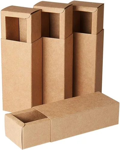 Miniatura 28 de BENECREAT Paquete de 30 cajas rectangulares de papel kraft marrón de 3.3 x 2.3 x 1 pulgadas con ventana transparente para regalos de boda, fiesta