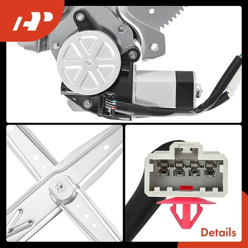 Miniatura 8 de A-Premium Elevalunas eléctrico con motor de repuesto para Honda Civic 1996-2000 Hatchback Coupé delantero izquierdo lado del conductor