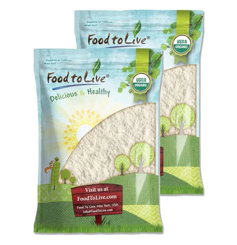 Miniatura 10 de Harina de yuca orgánica, 8 onzas, sin OMG, polvo de raíz de yuca cruda, 100% pura, kosher, superalimento vegano, paleo, a granel, sustituto