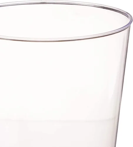 Miniatura 3 de Oojami Vasos de plástico duro de 12 onzas, paquete de 50 vasos desechables transparentes para fiestas, duraderos y reutilizables para bodas
