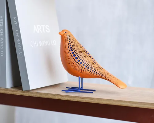 Miniatura 3 de Quoowiit Figura de pájaro, escultura moderna y estatuas para decoración del hogar, estatuas de animales para estantería, mesa, entrada, chimenea