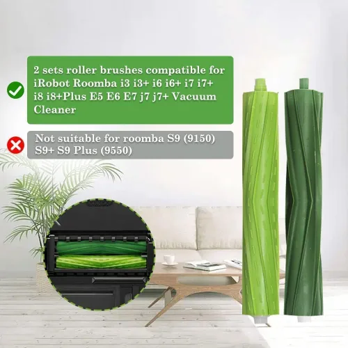 Miniatura 3 de Piezas de repuesto compatibles con iRobot Roomba i3 i3+ i4 i6 i6+ i7 i7+ i8 i8+/Plus E5 E6 E7 Serie I, E y J Aspiradora, 1 juego de cepillos