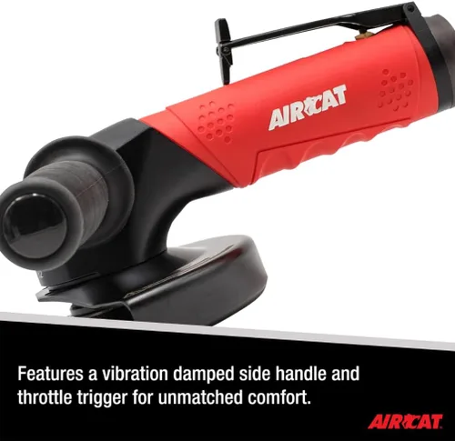 Miniatura 3 de AIRCAT Herramientas neumáticas 6380: Amoladora angular resistente de 2.3 HP de 5 pulgadas 12.000 RPM