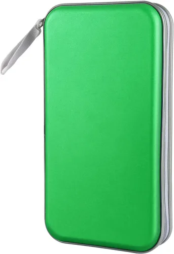 Miniatura 14 de Siveit Funda para CD, soporte para 80 CD/DVD, carteras para CD/DVD, estuches duros de plástico para CD/DVD, organizador de almacenamiento para Rojo
