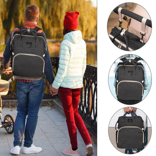Miniatura 6 de Mochila para pañales para bebé con cambiador, regalos de ducha de búsqueda de lista de regalos de bebé, bolsas de bebé para niño y niña, regalos