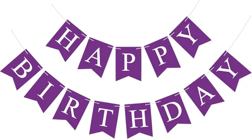 Miniatura 11 de Pancarta Negra de Feliz Cumpleaños Letrero Banderín Guirnalda de Feliz Cumpleaños para Niños Niña Mujer Cumpleaños Decoraciones de Fiesta de Té