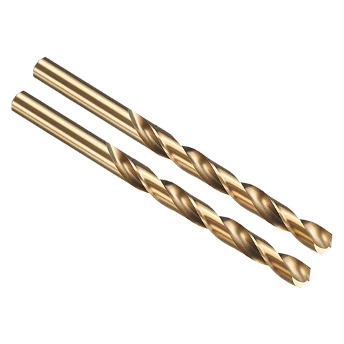 Miniatura 21 de PATIKIL Broca Jobber de 0.039 in, vástago recto M35 cobalto 5% acero de alta velocidad 135° acabado dorado para metal duro de acero inoxidable - 2