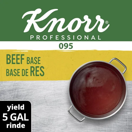 Miniatura 4 de Knorr Professional 095 Base de carne de res baja en sodio, sin gluten, sin MSG añadido, 0.00 oz de grasa trans, 1 libra, paquete de 12