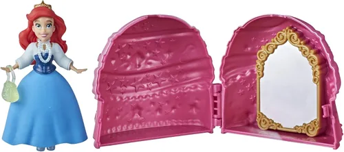 Miniatura 3 de Disney Princess Secret Styles Fashion Surprise Ariel, Mini juego de muñecas con ropa y accesorios adicionales, juguete para niñas de 4 años