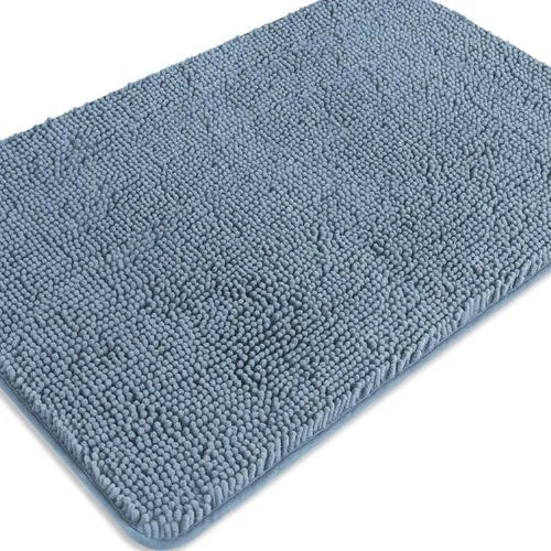 Miniatura 627 de Alfombra de baño pequeña de 12 x 18 pulgadas, lavable y absorbente, antideslizante, alfombra de baño de felpilla gruesa y suave para baño, ducha