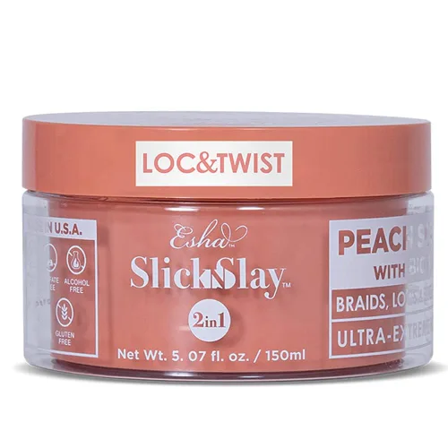 Miniatura 13 de Esha Slick N Slay Gel para Trenzar – Gel Hidratante, Acondicionador y Brillante de Sujeción Ultra Extrema 3-en-1 para Cabello – Gel de Fijación