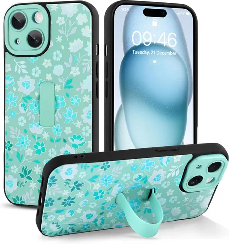 Miniatura 28 de Funda compatible con iPhone 17 Pro Max con correa de mano para los dedos, funda de teléfono con estampado de leopardo y guepardo para mujeres