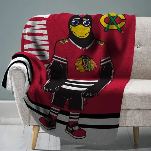 Miniatura 43 de Sleep Squad Anaheim Ducks Wild Wing Mascot - Manta de felpa Raschel de 60 x 80 pulgadas, una manta de mascota de la NHL