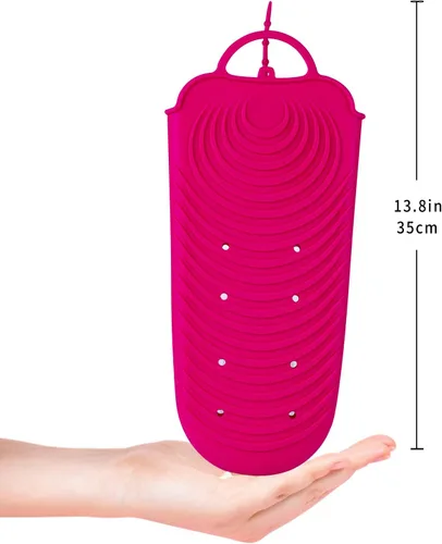 Miniatura 5 de ZAXOP Funda de silicona resistente al calor para plancha plana, rizador, herramientas de pelo caliente (rosa intenso)