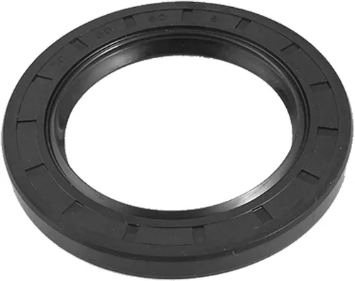 Miniatura 53 de uxcell Caucho doble de los labios del sello de aceite del eje rotatorio métrico 49.2x82.0x16.4 ft m TC, negro