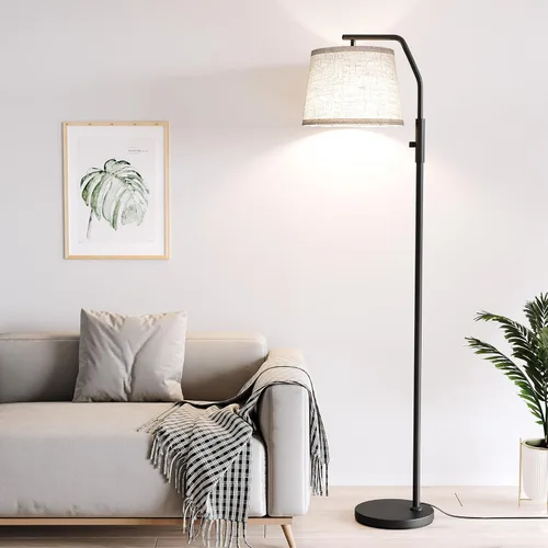 Miniatura 7 de SUNMORY Lámparas de pie para sala de estar, bombilla de 9 W incluida, lámpara alta para dormitorio con cabezal ajustable, lámpara de pie moderna