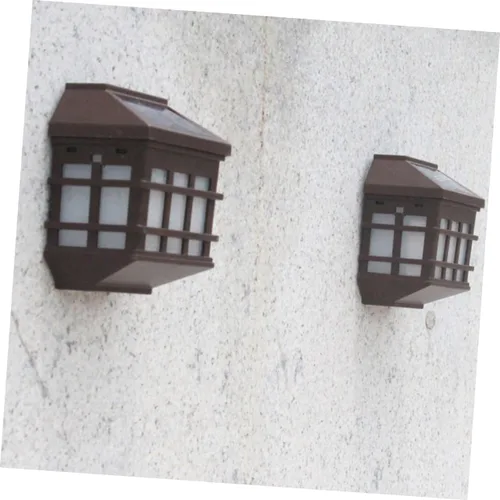 Miniatura 5 de Ipetboom Luces solares de pared estilo panel de ventana, sensor de luz de plástico ABS, iluminación de seguridad al aire libre para patio, camino