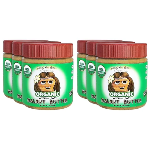 Miniatura 9 de Crazy Go Nuts - Mantequilla de nuez orgánica con sal marina, mantequilla de nuez orgánica, para untar de nuez, keto, vegano, bajo en carbohidratos