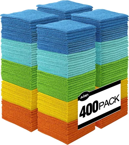 Miniatura 11 de AIDEA Microfiber Cleaning Cloth Blue-50PK, Soft Absorbent Shop Rags, Microfiber Towels for Cars, Kitchen Towels, Dusting Cloth for Home, Window