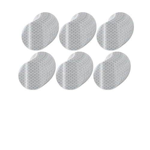 Miniatura 55 de Cinta reflectante blanca de 4 pulgadas, adhesivo de seguridad de advertencia impermeable para exteriores (10 pies)