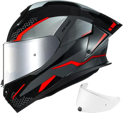 Miniatura 12 de ILM Cascos de motocicleta de cara completa para hombres y mujeres con Pinlock Powersports Street Racing Cascos para Motos DOT Modelo MF510
