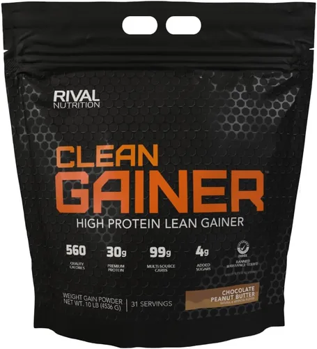 Miniatura 13 de RIVAL NUTRITION Clean Gainer I - Mezcla de bebida en polvo con alto contenido de proteínas, 1.06 onzas de proteína por porción