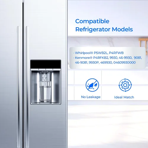 Miniatura 2 de TEEHAY 9081 Filtro de agua de repuesto, compatible con P5WB2L, P4RFWB, P4RFKB2, Kenmore 9930, 46-9930, 9081, 46-9081, 9930P, 469930, 04609930000