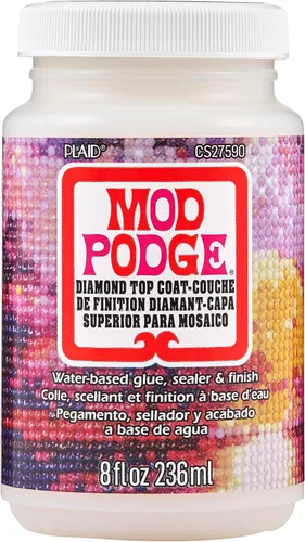 Mod Podge Capa Superior de Diamante, Pegamento Premium Todo en Uno, Sellador y Acabado Perfecto para Preservar Proyectos de Arte y Manualidades de