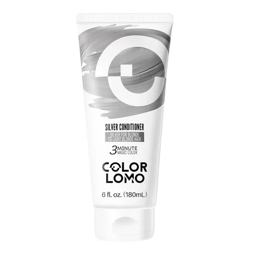 COLORLOMO Tinte Semipermanente para el Cabello - Acondicionador Depositante de Color de 6 oz con Manteca de Karité y Aceite de Almendras - Plateado