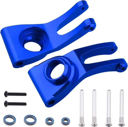 Miniatura 4 de Hobbypark Bujes traseros de aluminio para Arrma 1/10 Granite 4X4, Typhon, Big Rock, Senton, Reemplazo de AR330467, piezas opcionales (azul marino)