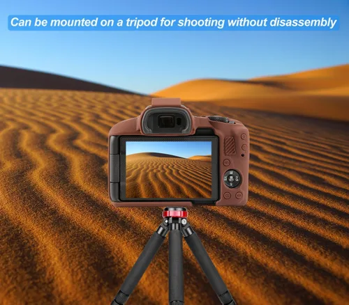 Miniatura 3 de Pocoukate Funda para cámara Canon EOS R50, funda protectora de silicona suave con protector de pantalla EOS R50 Accesorios para Canon EOS R50 Cámara