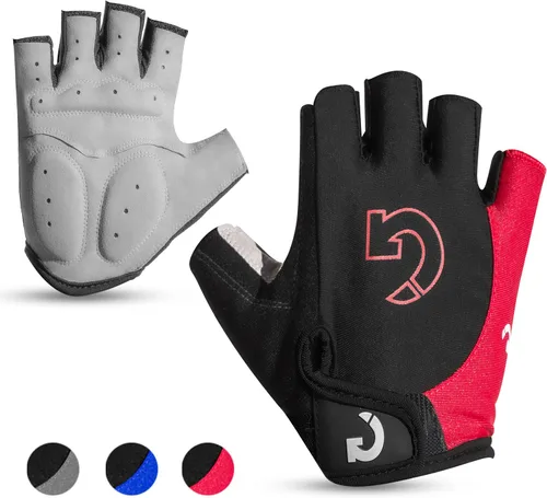 Miniatura 10 de GEARONIC - Guantes deportivos dedo completo y corto para ciclismo, acolchado de espuma a prueba de golpes.