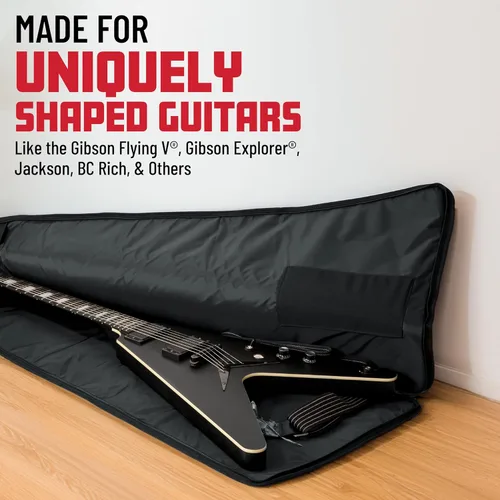 Miniatura 5 de Gator Cases - Funda acolchada de espuma para guitarras de estilo extremo, se adapta a Flying V, Explorer, Warlock y más, hasta 47.5 pulgadas