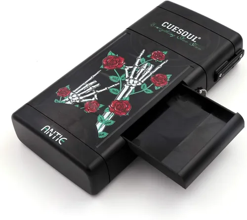 Miniatura 5 de CUESOUL ANTIE - Estuche rígido para dardos, contiene 6 dardos de punta de acero/punta suave y puntas adicionales, ejes y vuelos, uso duradero Negro