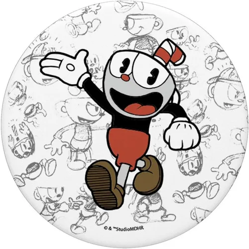 Miniatura 5 de Cuphead Character Sketches PopSockets PopGrip: agarre intercambiable para teléfonos y tabletas