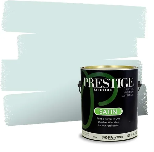 Miniatura 65 de Pintura Exterior + imprimación PRESTIGE, todo-en-uno, 1 galón, acabado mate, color comparable al Valspar* Royal Gray* VS151-Gris real